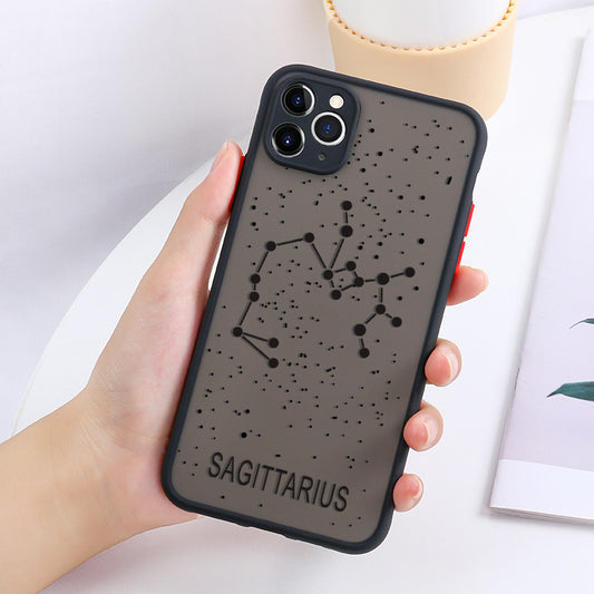 Constellation Simple Letter Mobile Phone Case Is Fully Covered With Fine Holes.